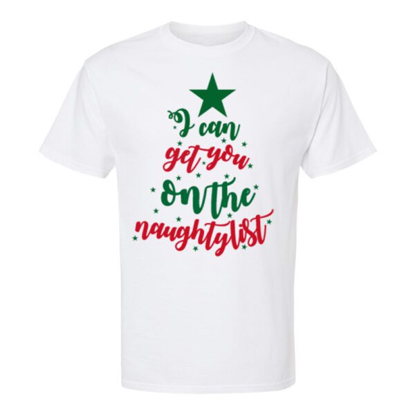 32. Customized White Christmas T-shirt