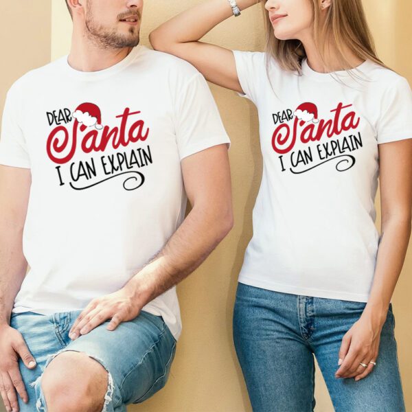 36. Funny Customized T-shirt For Christmas Couple