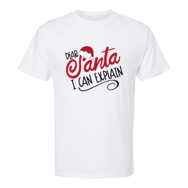 36. Funny Customized T-shirt For Christmas - White