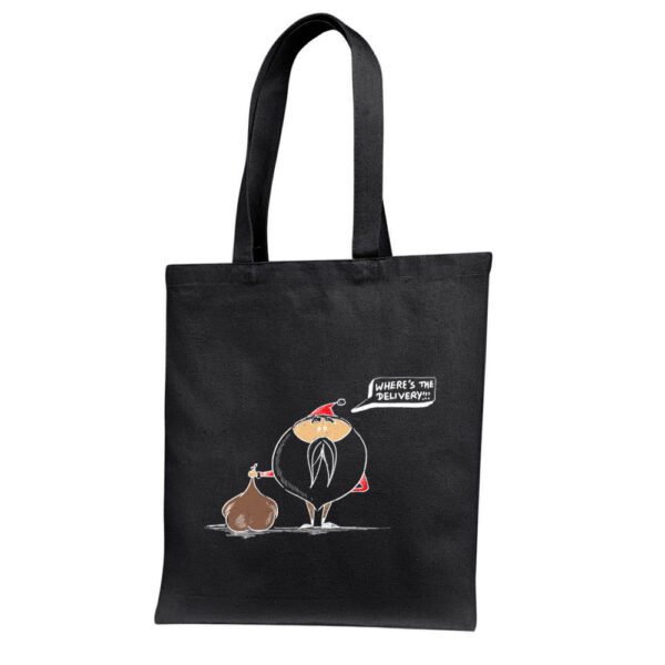 4. Black Custom Tote Bags For Christmas