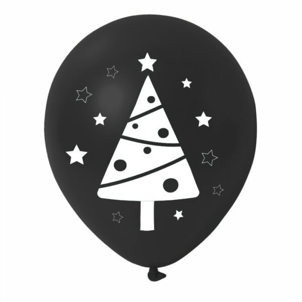 4. Custom Balloons For Christmas - Black