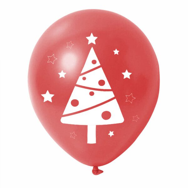 4. Custom Balloons For Christmas - Red