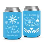 4. Custom Koozies For Wedding - Cyan
