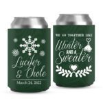 4. Custom Koozies For Wedding - Green
