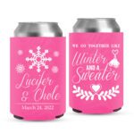 4. Custom Koozies For Wedding - Pink
