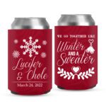 4. Custom Koozies For Wedding - Red