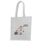 4. White Custom Tote Bags For Christmas