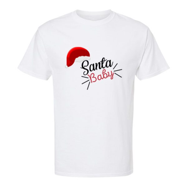 41. Santa Baby Custom Christmas T-shirts - White