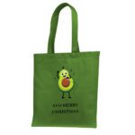 6. Funny Christmas Tote Bags - Green