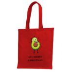 6. Funny Christmas Tote Bags - Red