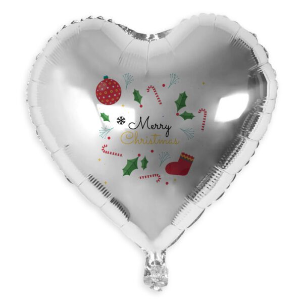 6. Heart Christmas Balloons