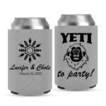 6. Wedding Koozies -Grey