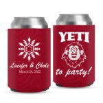 6. Wedding Koozies - Red