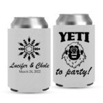 6. Wedding Koozies - White
