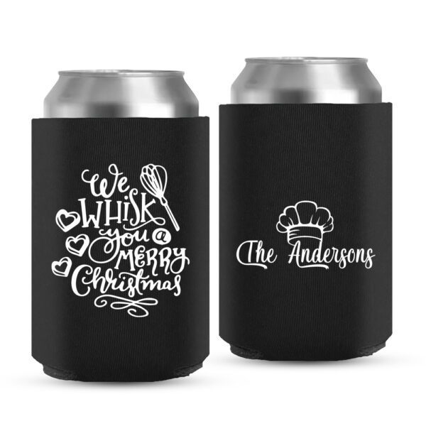 7. New Custom Koozies For Christmas - Black