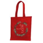 7. Premium Christmas Tote Bags - Red