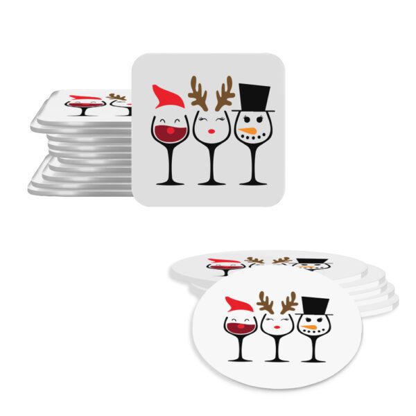 7. Pulp Board Christmas Coasters - Featured