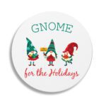 8. Customized Christmas Coasters - Round