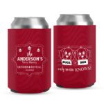 9. Christmas Wedding Koozies - Red
