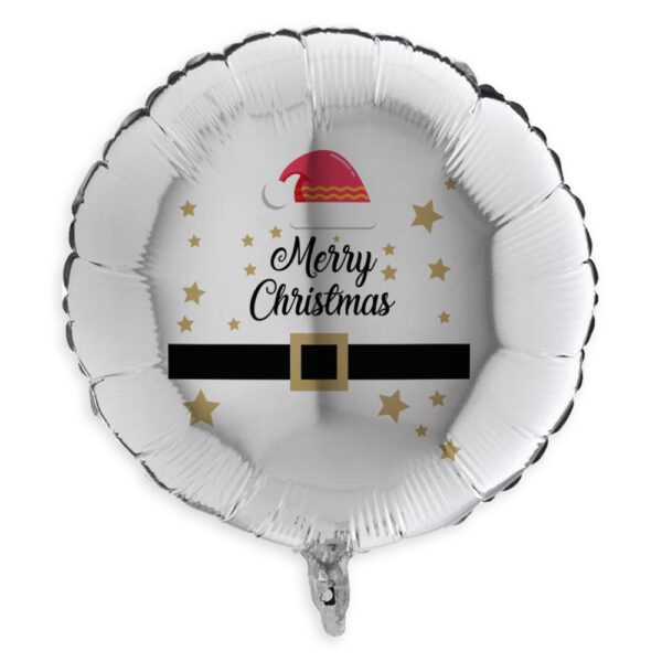 9. Round Foil Christmas Balloons