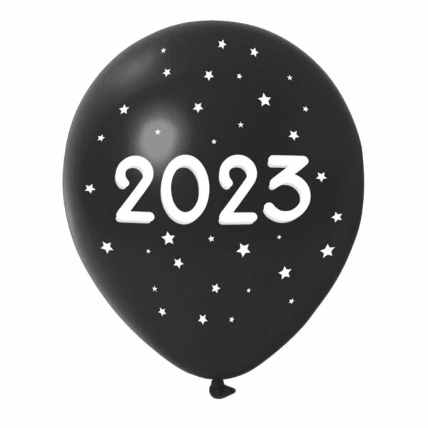 Black Custom New Year Balloons