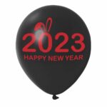 Black New Year Balloons