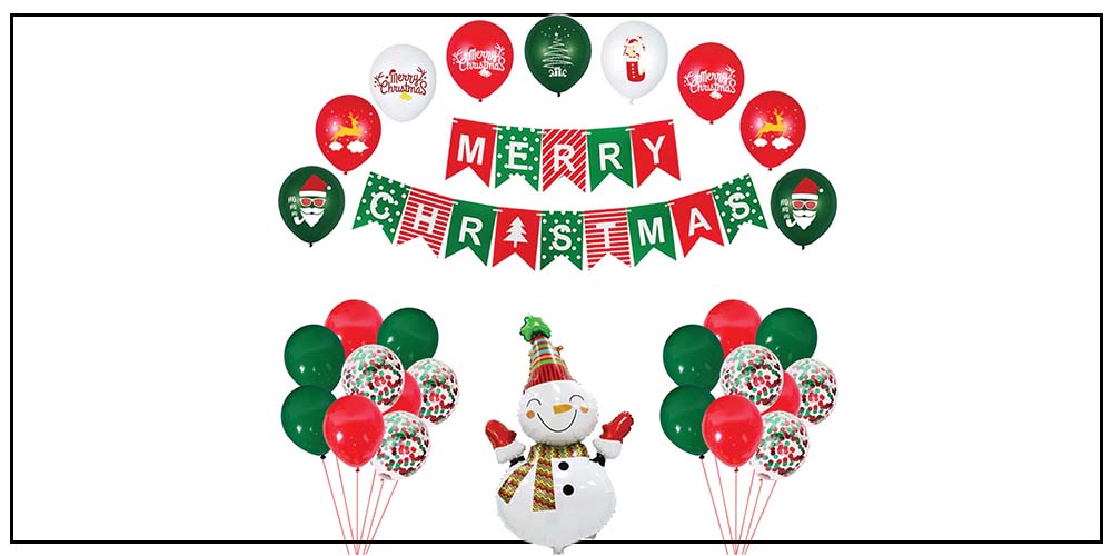 Christmas Balloons Party Favor
