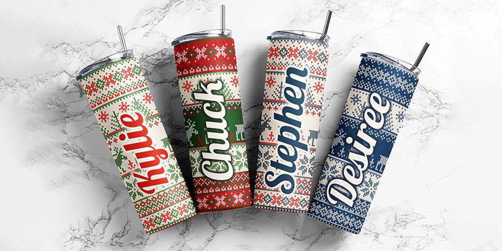 Christmas tumbler party favor