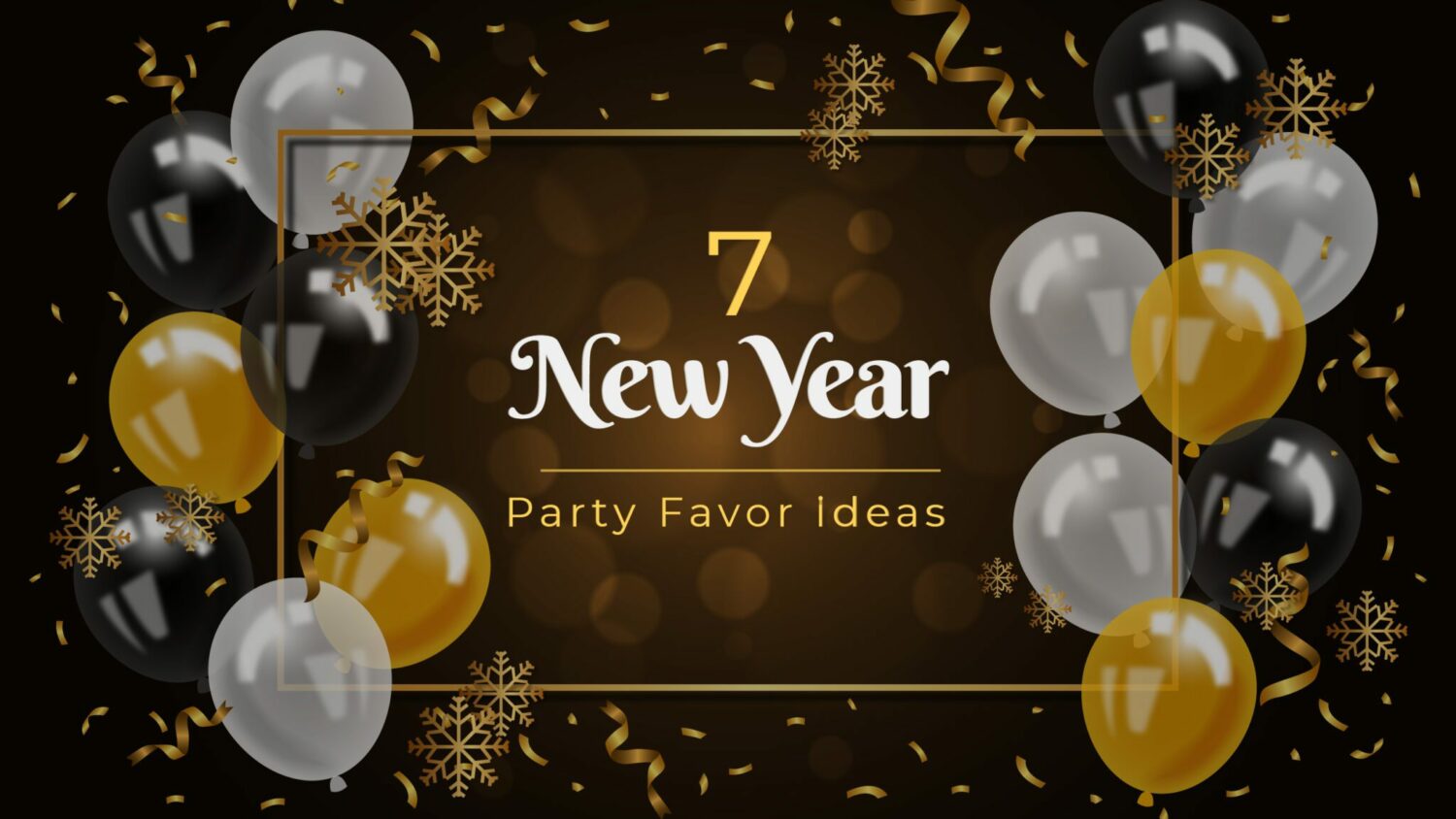 New Year Party Favor Banner
