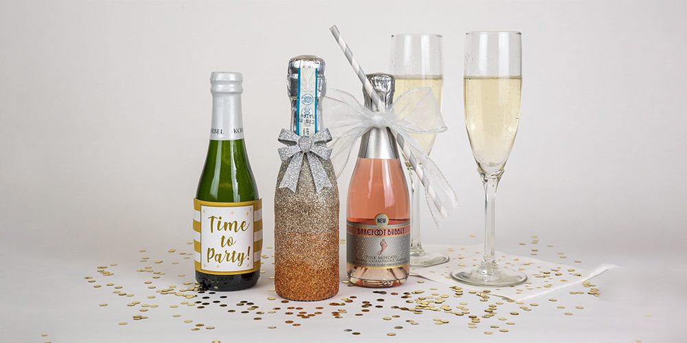 New year bottle party favor