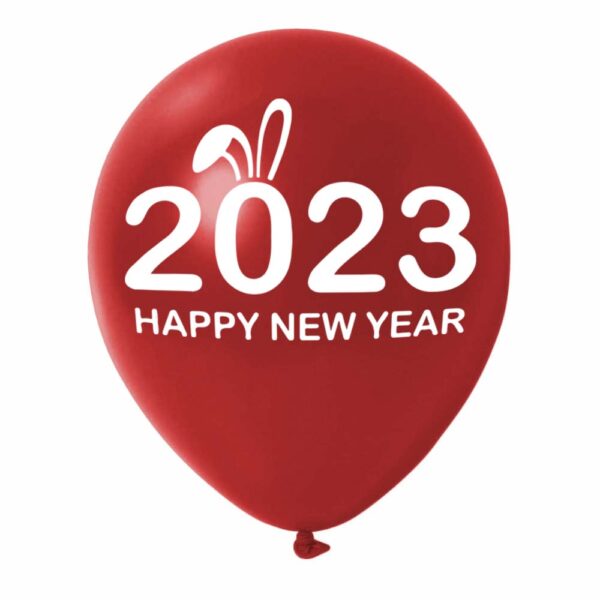 Red New Year Balloons