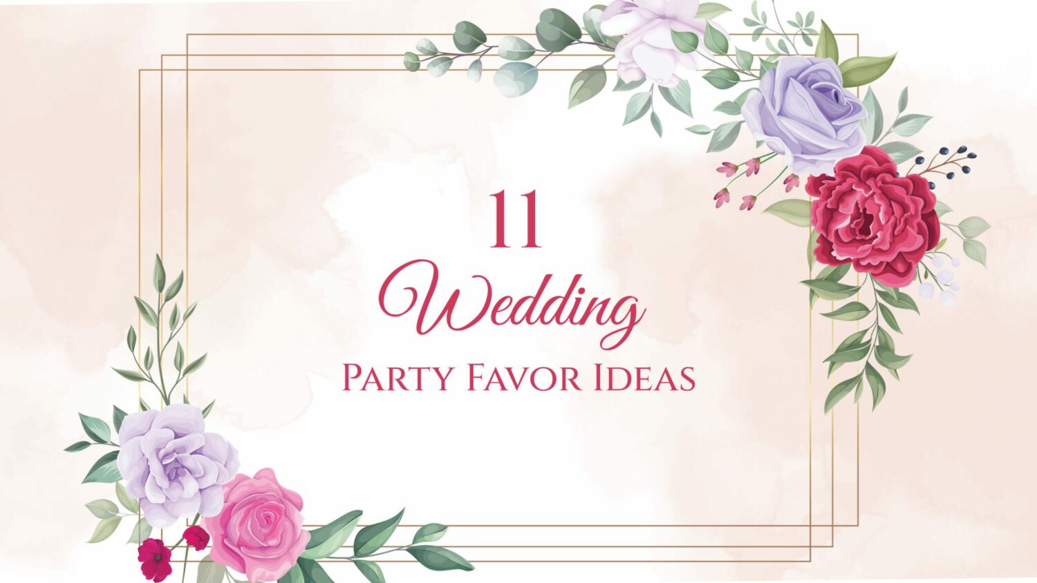 Wedding Party Favor Ideas