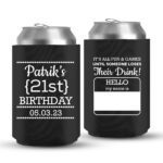 21st Birthday koozies-01-Black