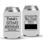 21st Birthday koozies-01-White