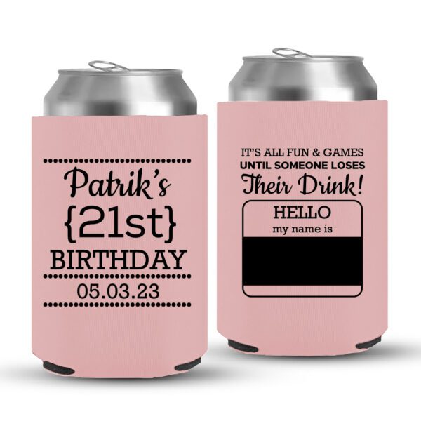 21st Birthday koozies-01-baby pink