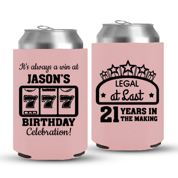 21st Birthday koozies-02-baby pink