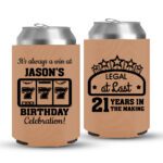 21st Birthday koozies-02-light brown
