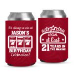 21st Birthday koozies-02-red