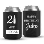 21st Birthday koozies-03-Black