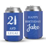 21st Birthday koozies-03-Blue