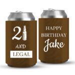 21st Birthday koozies-03-dark brown