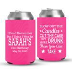 21st Birthday koozies-05-Pink