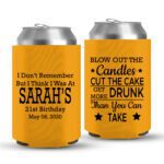 21st Birthday koozies-05-yellow
