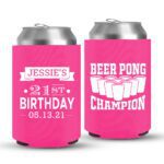 21st Birthday koozies-06-Pink
