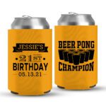 21st Birthday koozies-06-yellow