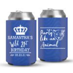 21st Birthday koozies-07-Blue