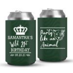 21st Birthday koozies-07-Green