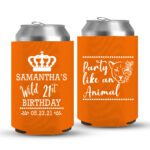 21st Birthday koozies-07-Orange