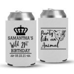 21st Birthday koozies-07-White