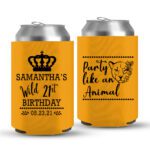 21st Birthday koozies-07-yellow